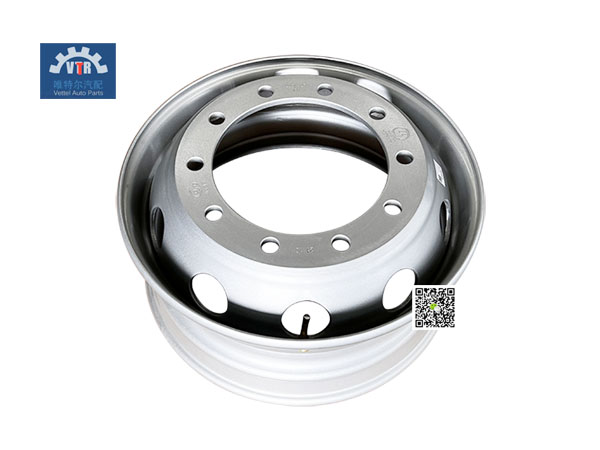 DZ93259618213   8.25×22.5一件輻板式車輪-輕量化   Plate rim  SHACMAN  Truck wheel parts