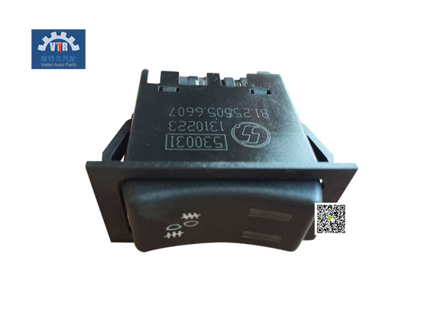 81.25505.6607  霧燈翹板開關(guān)  Fog light swing switch SHACMAN  F2000 F3000